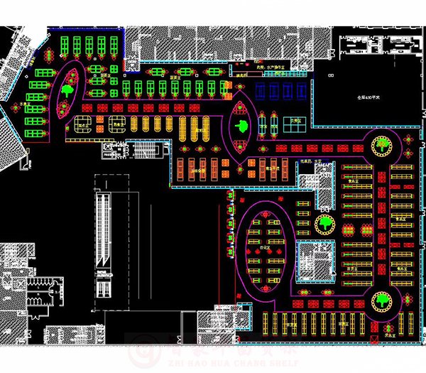 成都商場大賣場平面規(guī)劃設計圖
