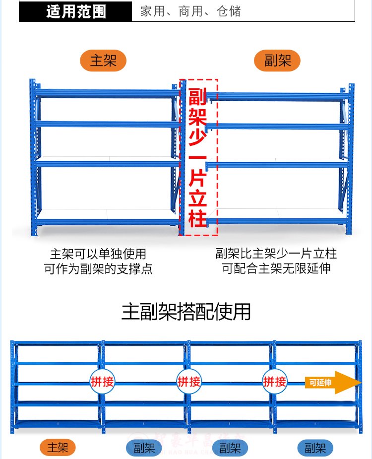 500kg中型倉庫貨架